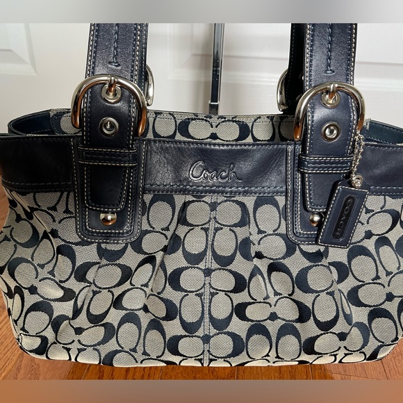 Coach shoulder bag navy - Picture 3 of 9
